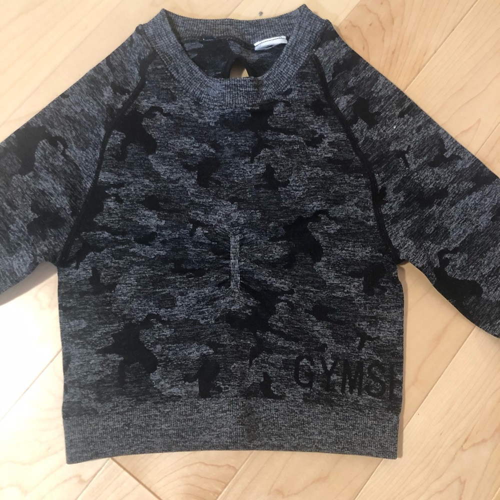 Gymshark camo seamless crop top